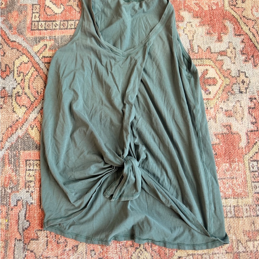 lululemon athletica Olive Green Tank Top